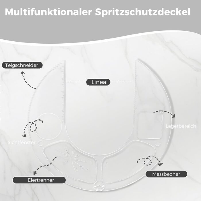 Кухонна машина YASHE 1500W з 2 чашами (4,5L та 5L), 10 швидкостей, нахилений корпус, з гаком для тіста, вінчиком та набором насадок, мультифункціональна