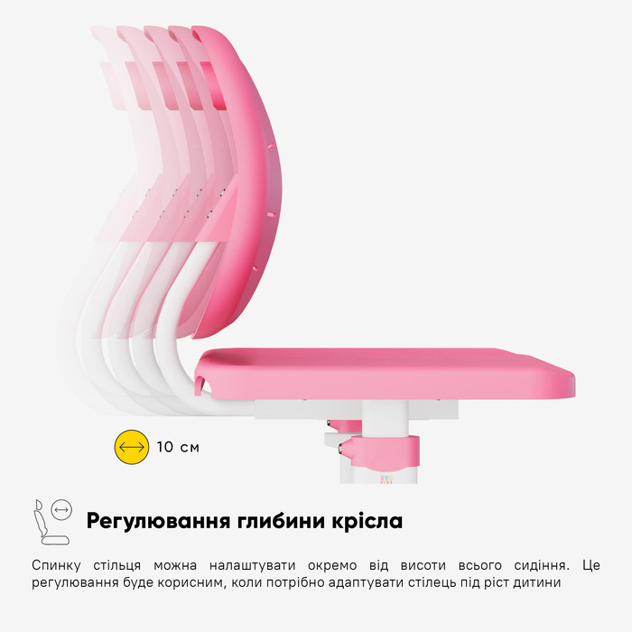 Комплект Evo-kids (стілець+стіл+полиця+лампа) Evo-17 PN Ergo (арт. Evo-17 PN Ergo)