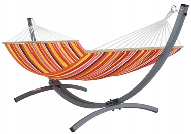 Гамак на стійці ZIDER, багатоколірний, навантаження до 300 кг, 364 x 160 см