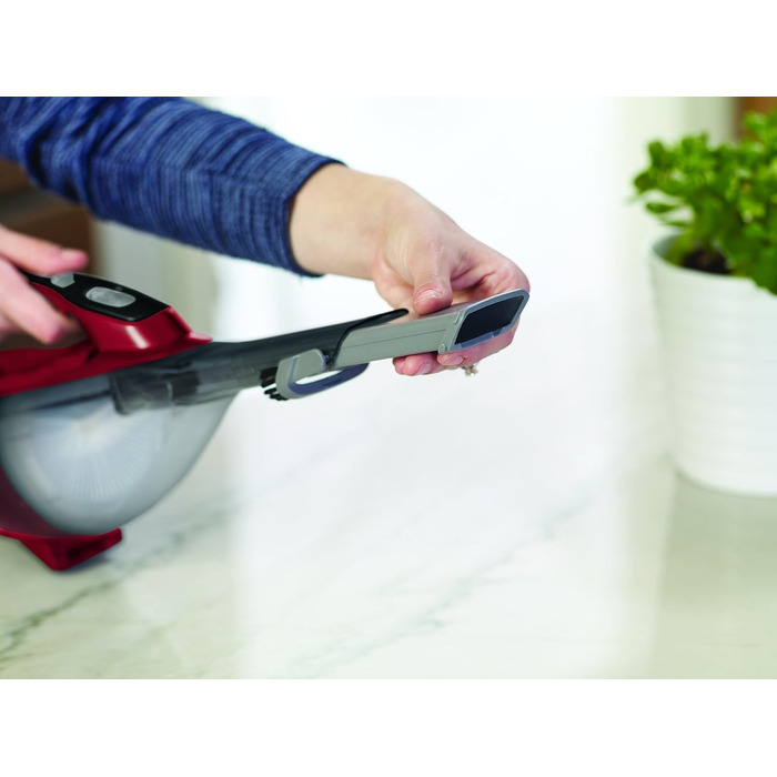 Акумуляторний ручний пилосос BlackDecker Dustbuster DVA320J (10,8 В, 2,0 Агод, з циклонною дією, висувною щілинною насадкою та розкладною щіткою для м'яких меблів, акумуляторний пилосос із насадкою з довгим всмоктуванням) Титан (10,8 В (16,2 Втгод))