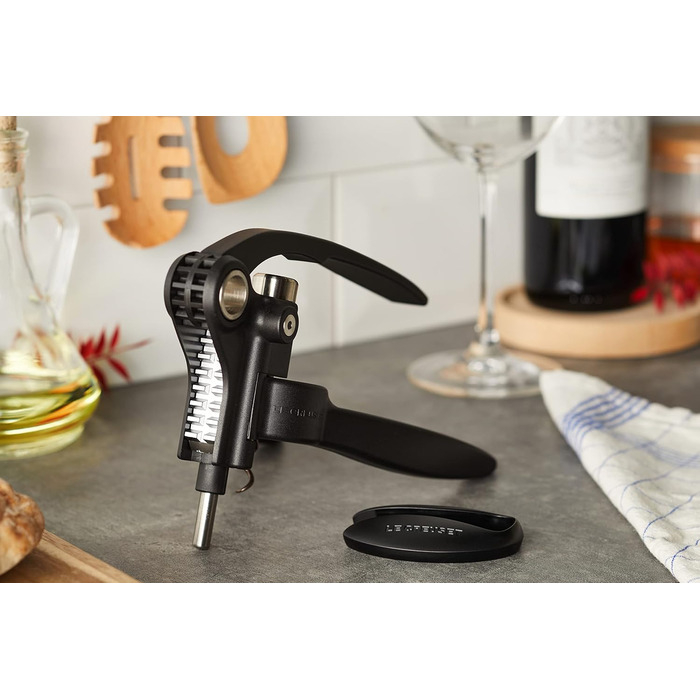 Набір викруток для вина Le Creuset з різаком для ковпачків, чорний/сріблястий, метал