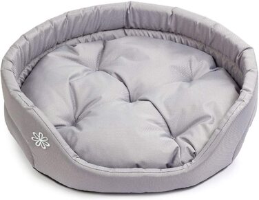 Ліжко для собак в бутік-зоопарку / овальна подушка для собак для великих собак / стійка до подряпин підстилка для собак з подушкою / кошик для собак / миється поліестер / великий XL (760 см / Колір Сірий XL 760 см сірий