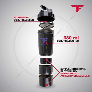 Ізольована ланчбокс з 6 контейнерами для їжі – BPA-Free, багаторазовий, підходить для мікрохвильової печі та морозильника – ланч-торба з шейкером, органайзером для пігулок, плечовим ремінцем та охолоджувальними акумуляторами – термосумка (фіолетовий)