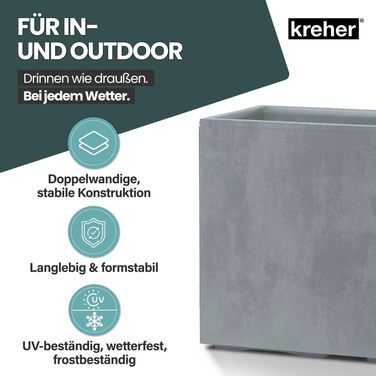 Крехер XL Квітник Міленіум: набір кольорів та розмірів. Натуральний вигляд каменю, міцний пластик. Ідеальний для розділення простору (прямокутний)