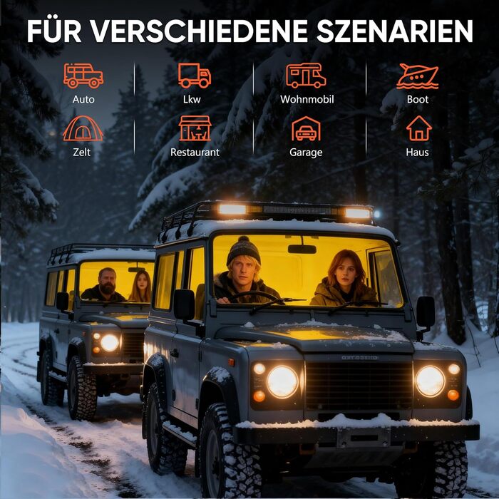 Дизельний опалювач LDHTHOPI 8 кВт, 12/24V з таймером, LCD-дисплеєм та пультом керування. Швидкий нагрів, 4.5L. Економія енергії для гаража, кемпінгу, автодому (Помаранчевий)