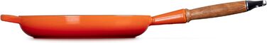 Сковорода Le Creuset Signature з чавуну з дерев'яним ручками, 24 см, кольору 'Огненний Рубін'