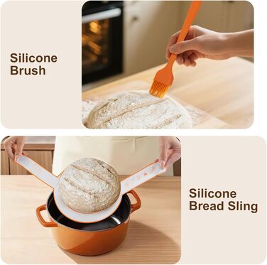 Набір для закваски та випікання хліба: силіконові banneton-кошики (2 шт.), закваска для приготування хліба