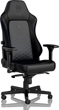 Крісло ігрове Noblechairs HERO - офісне крісло, стільниця з PU-шкіри, чорно-синій колір