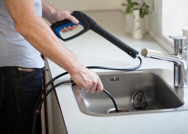 Мийка високого тиску Nilfisk E 145 Bar з піногасником, набором для чищення поверхонь, щіткою та набором для прочищення труб (2100 Вт) E145.4 + Mid Patio