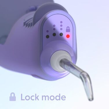 Іригатор Ordo Munddusche: бездротовий, 3 режими, портативний, водонепроникний (IPX7), рекомендований стоматологами, колір Perlviolett