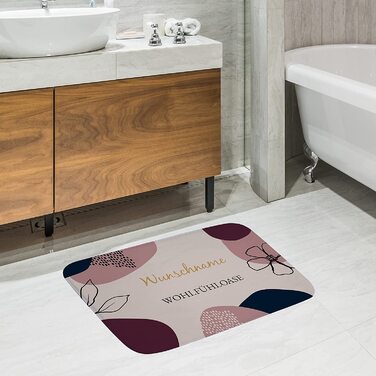 Килимки для ванних кімнат з надрукованою назвою або текстом - дизайн килима для ванної кімнати своїми руками-Мотив (Анотація)
