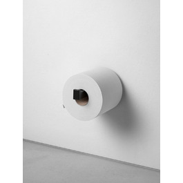 Змінний тримач рулону з металу, чорно-матовий, тримач для туалетного паперу для ванної кімнати та гостьового туалету, 1 рулон, тримач для туалетного паперу, видання 11