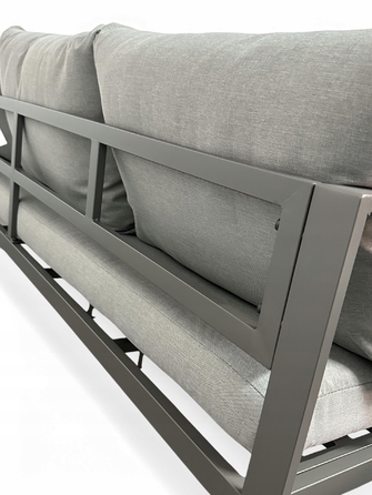 Комплект садових меблів sOTEGRANDE з металу, сірий, 5 предметів, MTG Trade Group