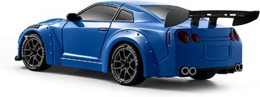 RC Drift Car ACAMMZAR 1:24, 4WD, 20 км/год, з LED підсвіткою, 2 акумулятори, для дітей від 4 років та дорослих - блакитний S815