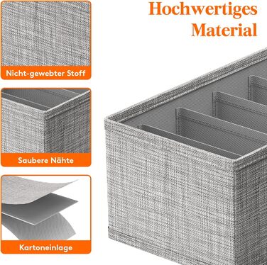 Набір Lifewit з 5 органайзерів Hemnes для комода, пеленального столика, шафи, шухляд (8 упаковок, 160см)