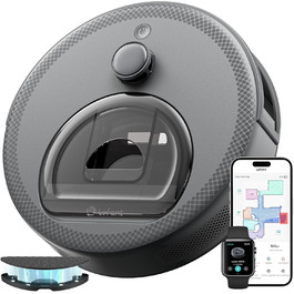 Робот-пилосос LEFANT M330 з функцією миття, 5000Pa, лазерна навігація, PSD-технологія, APP, 160 хв, для тварин, килимів, твердих підлог, сірий