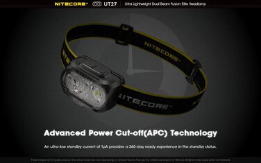 Налобний ліхтар Nitecore UT27 Ultra Elite