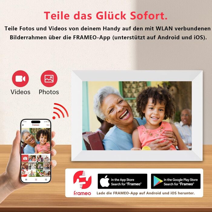 Frameo: Цифровий фоторамка 10.1