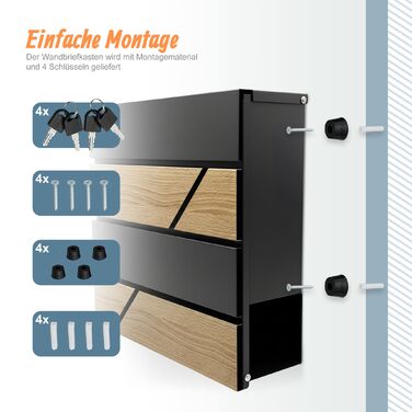 Скринниця Relaxdays з імітацією дерева та відсіком для газет