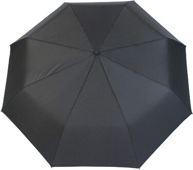 Кишенькова парасолька iX-brella XXL для чоловіків та жінок - повний клас - дах 122 см з автоматичним закриттям - чорний