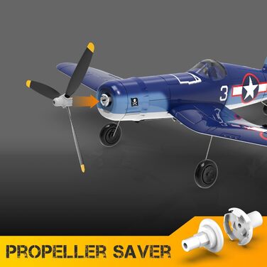 Радіокерований літак Volantexrc F4U Corsair V2 RTF 2.4GHz з USB зарядкою – для початківців, паркфлаєрів, легких польотів