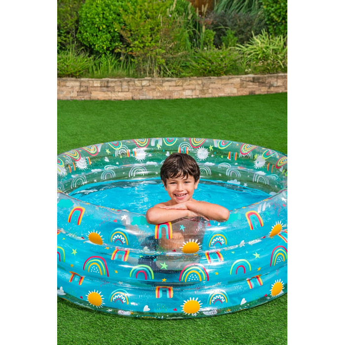 Дитячий надувний басейн Bestway Rainbow Splash, 150×53 см