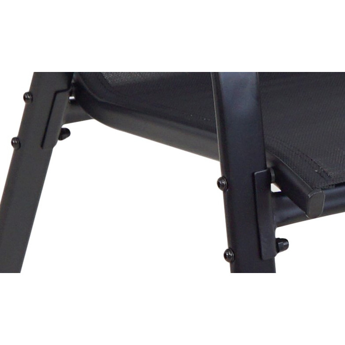 Набір садових стільців Kontrast, метал, чорний, 4 шт.