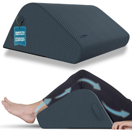 Підвищувальне подушка Zen Bloks для ніг, з піни, 28 см, ергономічна підтримка спини, для полегшення болю в колінах, відновлення після тренувань, сіра, розмір M