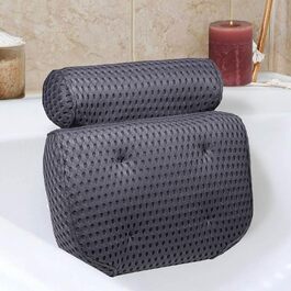 Подушка для ванни Lactraum 4D-AirMesh з присосками сіра