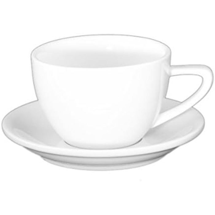 Стакан для кави/капучино Holst Porzellan CF 003 ConForm білий, 8x8x7,2 см, 6 шт. (0,24 л, набір UTA)