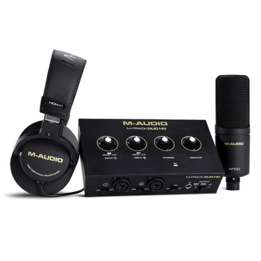 Аудіоінтерфейс M-Audio M-Track Duo для запису, стрімінгу та подкастів - 2 XLR/Line входи, 192kHz, з програмним забезпеченням