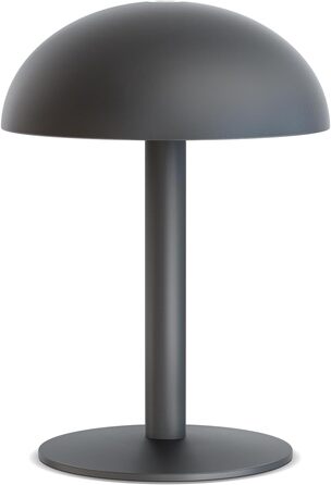 FUYO Грибний світильник без дротів - настільна лампа з сенсорним керуванням, регулюванням яскравості та функцією пам'яті, сучасний дизайн для спальні, вітальні та кемпінгу (Чорний)