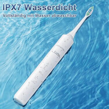 Електрична зубна щітка Betterchoi з магнітною левітацією, 41 000 VPM, 4 насадки, IPX7, 180 днів роботи, 5 режимів, таймер, білий