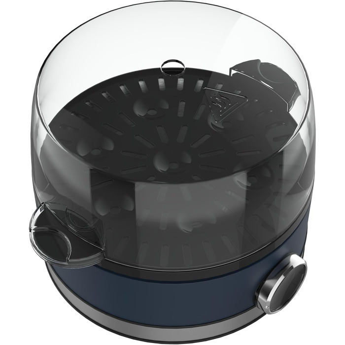 Електричний яйцеварка TERRAILLON New Moon, 7 яєць, 410 Вт, таймер, нержавіюча сталь, блакитний