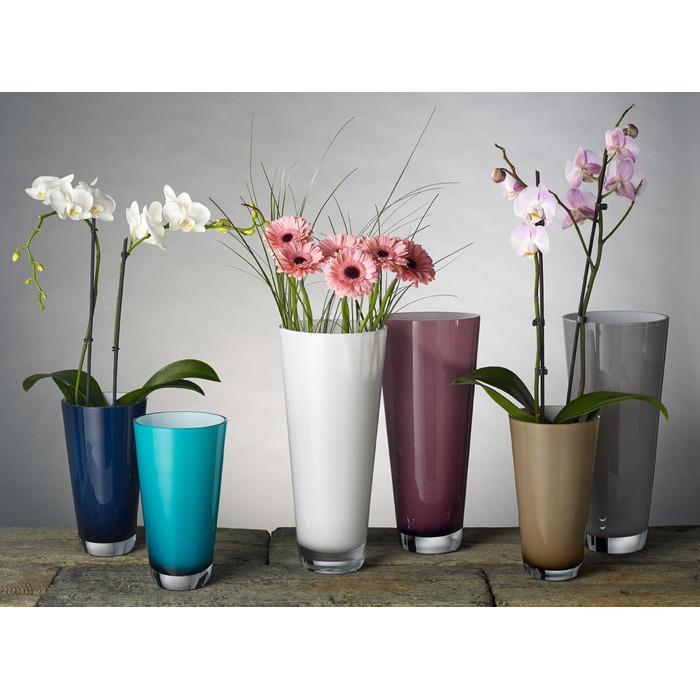 Ваза Villeroy & Boch Verso Midnight Sky, 38 см, скло, сірий колір