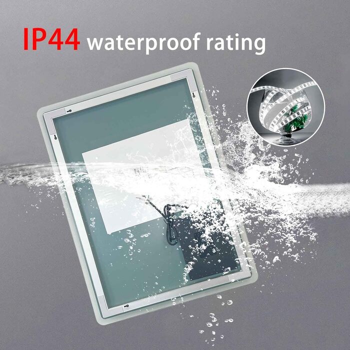 Дзеркало для ванної кімнати Sanitemodar LED 50x70 см з підсвічуванням, антизапар, сенсорне керування