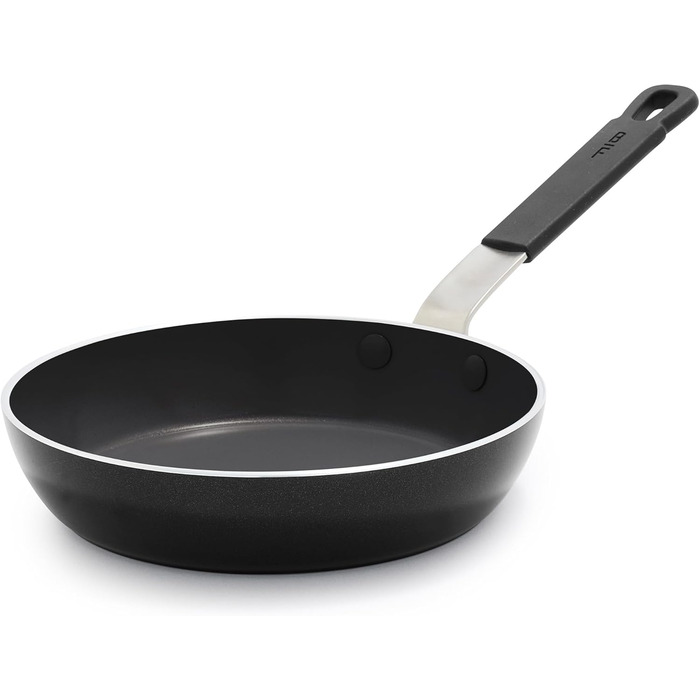 Набір кухонного посуду GreenPan x Bobby Flay 13 предметів: професійний алюміній, антипригарне покриття з кераміки без PFAS/PFOA, індукційний, силіконовий, безпечний для миття в посудомийній машині (сковорода 20 см)