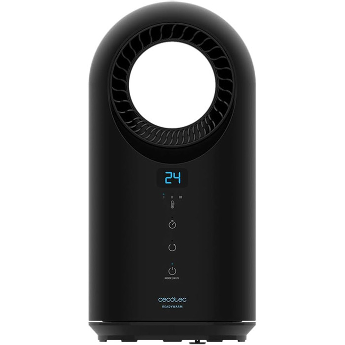 Конвектор Cecotec Warm 8400 Bladeless Connected: WiFi, сенсорне управління, 1500W, чорний