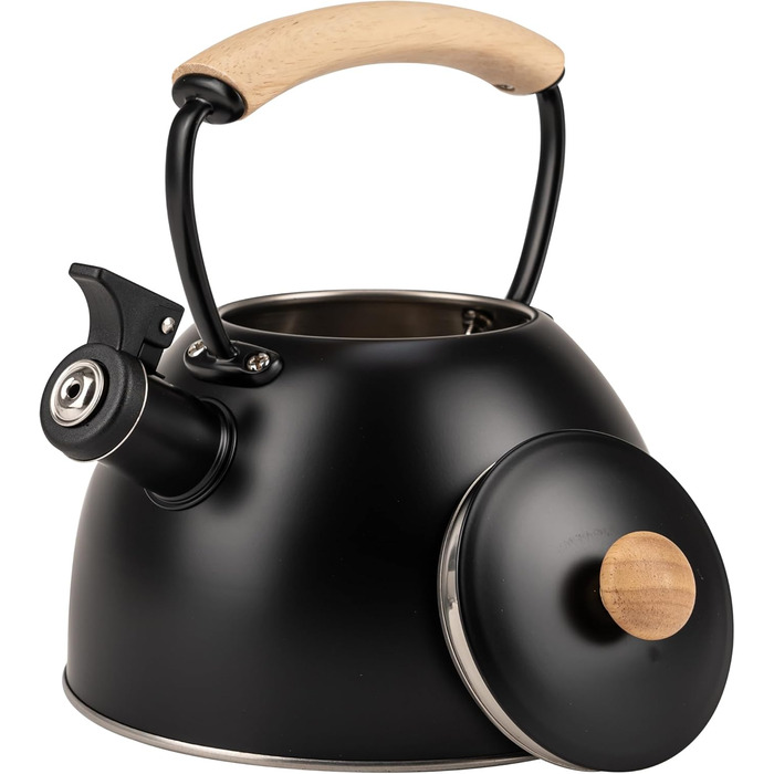 Чайник електричний KARL HAUSMANN Induktion 2.5L з авто-свистком, з нержавіючої сталі для всіх типів плит