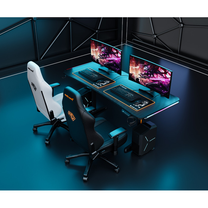 Комп’ютерний стіл з електрорегулюванням висоти Anda Seat Terminator RGB Black