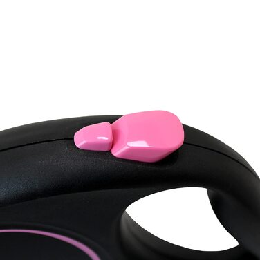 Гнучкий роликовий повідець дизайн-чорний / рожевий багатошаровий малий