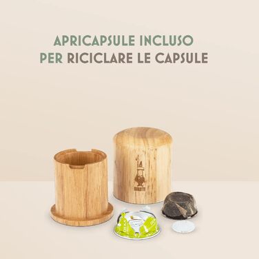 Кавомашина Bialetti Gioia для капсул, компактна, 500 мл, з переробленого пластику, Taupe