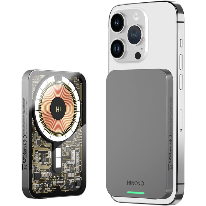 Вт, USB-C, металевий дизайн, 5000 мАг для iPhone 16-12 (Cyberpunk), 20