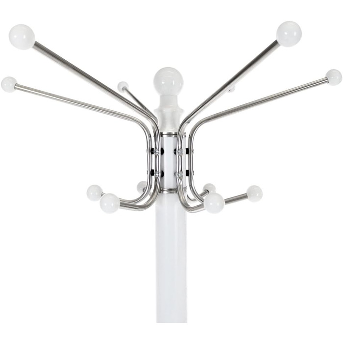 Тектайк Вішалка для одягу з металу, 170 см, стабільна основа, різні кольори (білий) - 401034