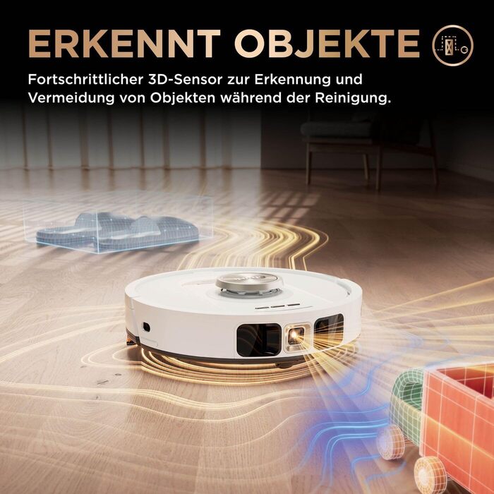 Робот-пилосос Shark PowerDetect 2-в-1 з функцією миття, NeverTouch Pro, 60 днів автономності, самостійне очищення контейнера, 3D та LiDAR навігація, уникнення перешкод NeverStuck, керування через додаток, білий, AV2810ZEEUWH, 4 щітки / Anti-Micro Pads / 2