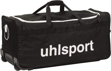 Спортивна сумка Uhlsport Basic Line, спортивна сумка унісекс об'ємом 110 літрів з функцією візка, велика Дорожня сумка на блискавці, чорний чорний (негритянський) 45 сантиметрів