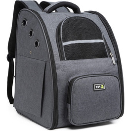 Рюкзак для собак PETCUTE 34x27,9x42,9 см темно-сірого кольору
