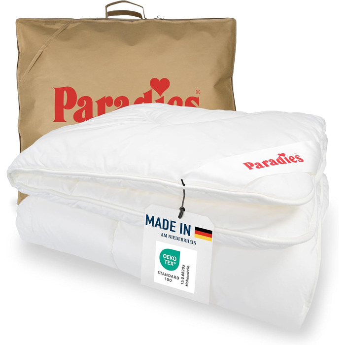 Ковдра PARADIES Prima Bio 135x200 см: кучерява та дихаюча, тепла зимова ковдра 155x220 см