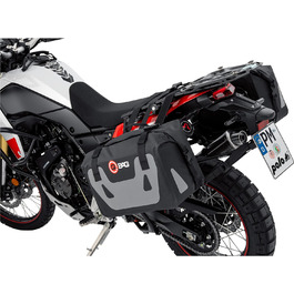 Мотоциклетні сідла QBAG для мотоциклетних сумок Saddlebag Pair ST07 Водонепроникний 50 літрів для зберігання, унісекс, багатоцільовий, всесезонний, поліамідний, чорний