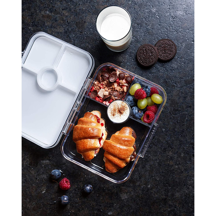 Коробка для сніданку JARLSON для дітей з 4 відділеннями-перевірена TV-Коробка для сніданку з трітана-Коробка для Бенто, герметична-Коробка для дитячого ланчу